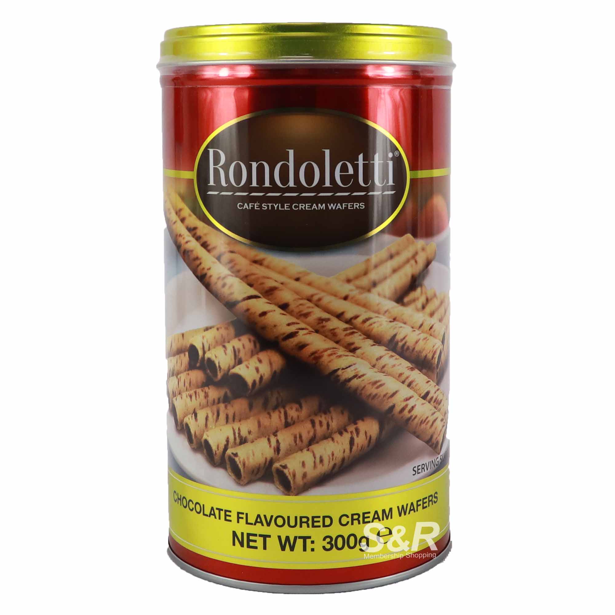 Rondoletti Chocolate Flavored Cream Wafers 300g Rondoletti Chocolate Flavored Cream Wafers 300g